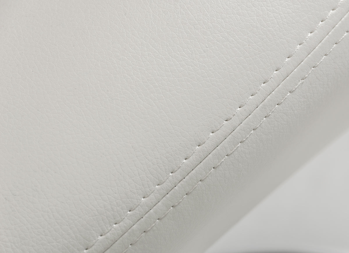 Penn Modern White Leatherette Dining Chair