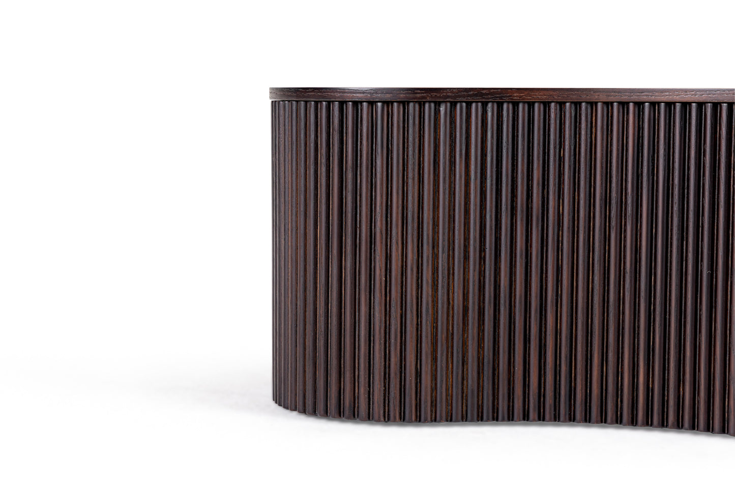 Modrest Jessie Modern Smoked Oak Freeform Coffee Table