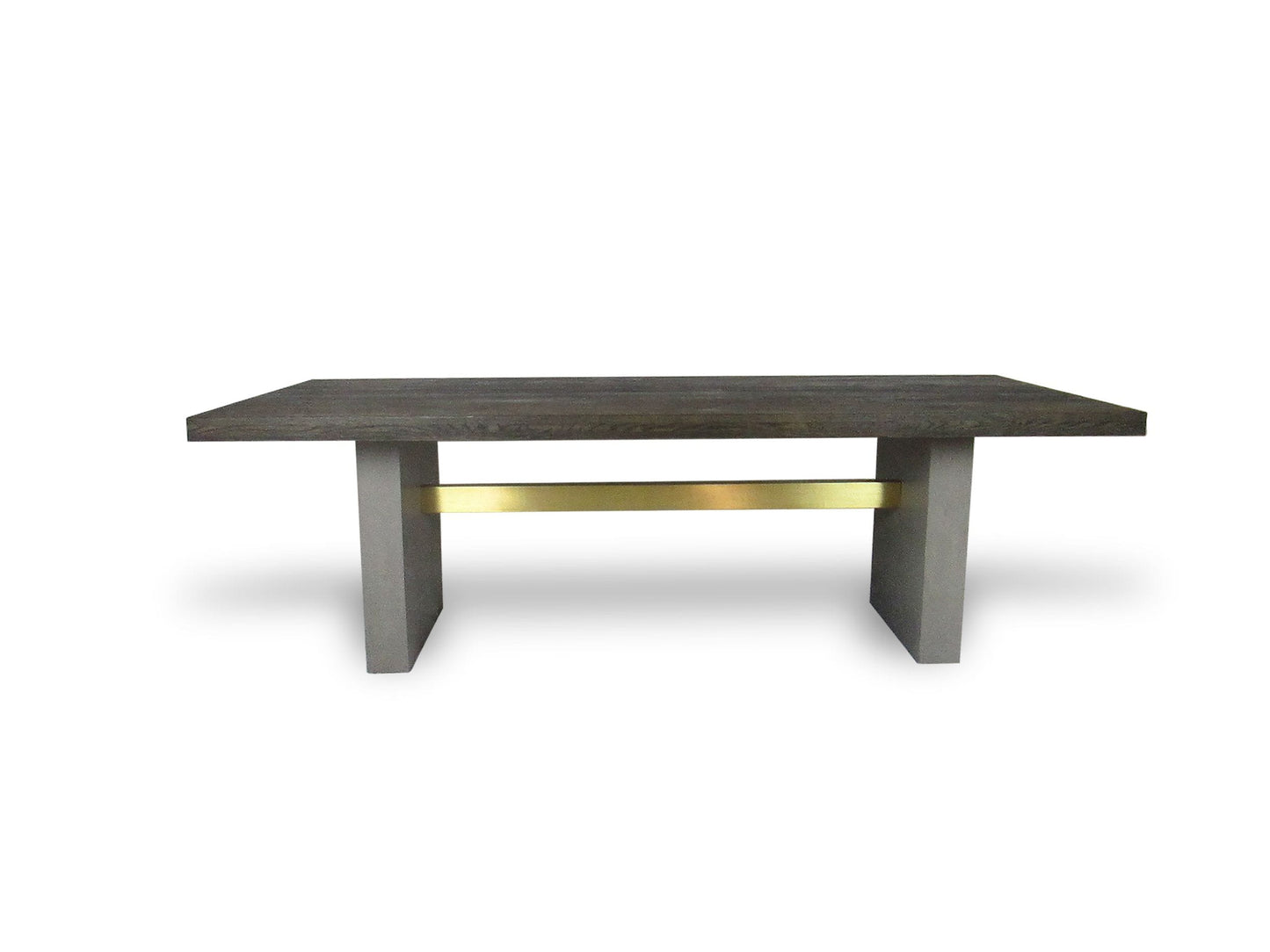Modrest June Modern Dark Grey and Walnut Dining Table