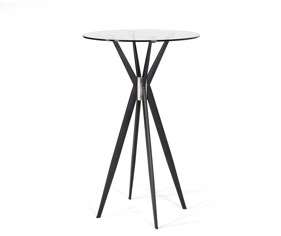 Modrest Kaitlyn Modern Black Bar Table