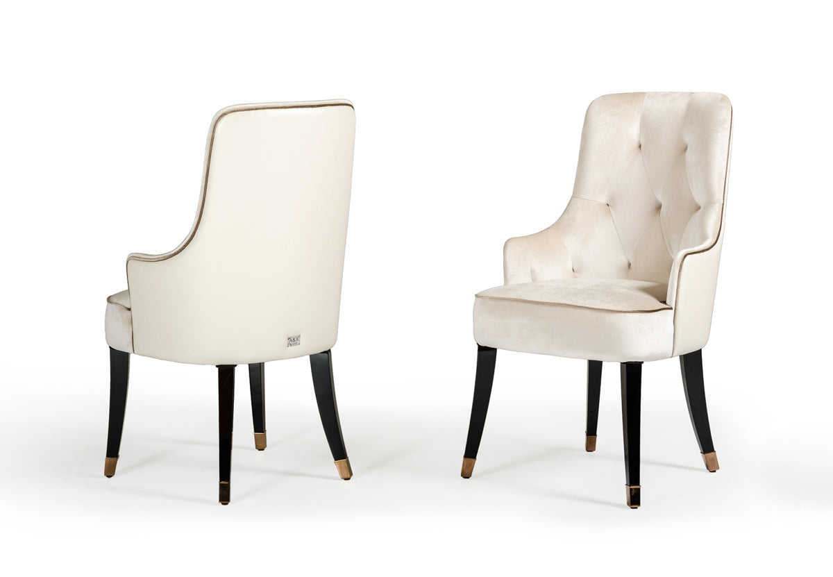 Larissa Modern Cream Dining Chair