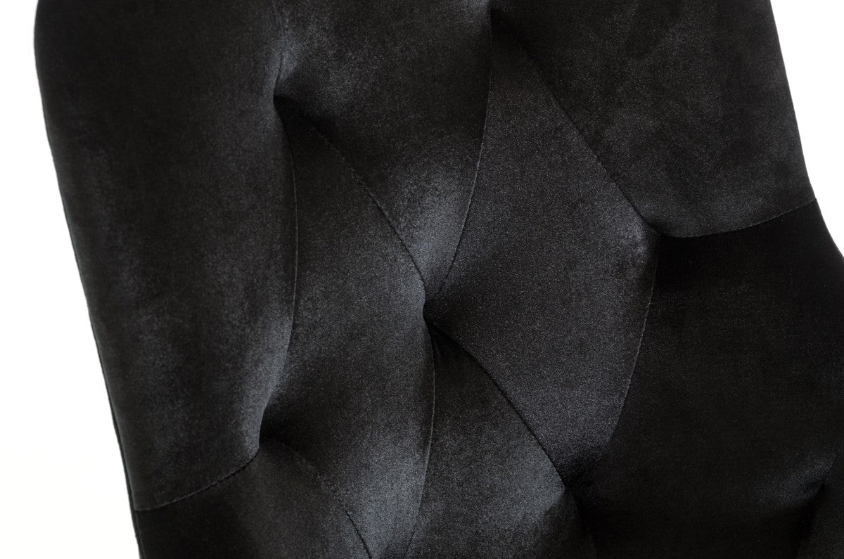 Larissa Modern Black Fabric Dining Chair