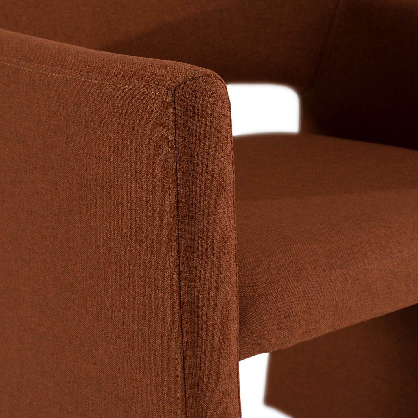 Modrest Lasara Modern Rust Fabric Dining Chair