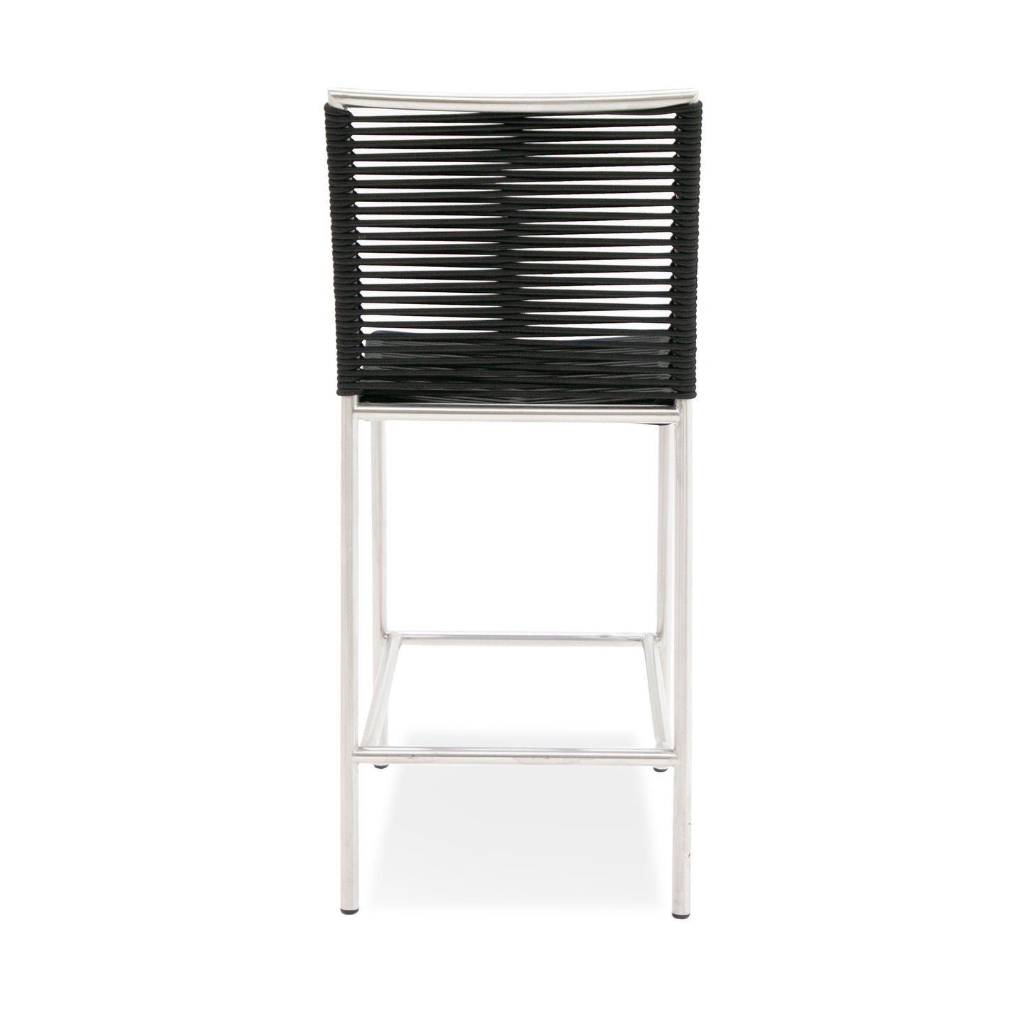 Modrest Lathrop Modern Outdoor Black Counter Stool