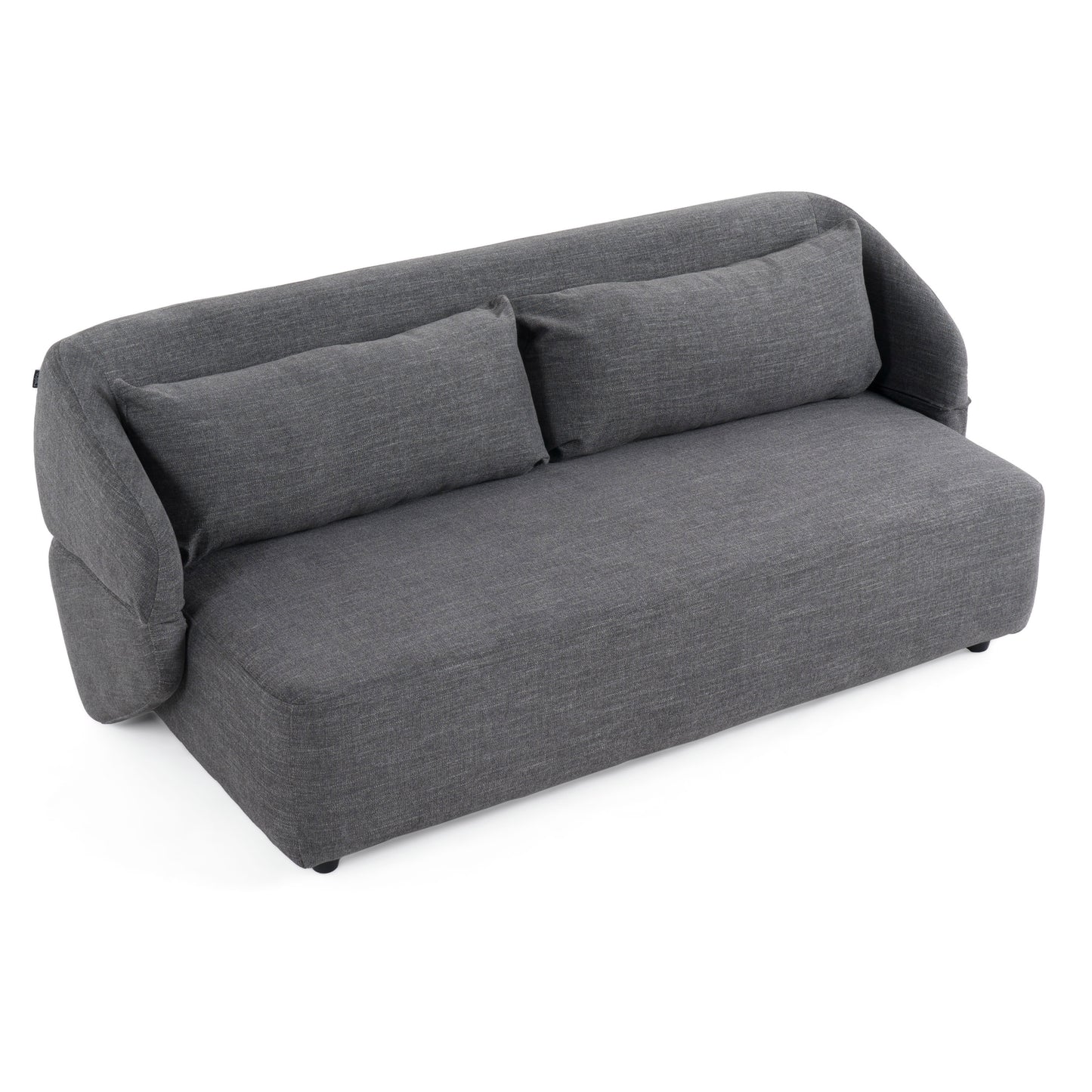 Divani Casa Lerner Modern Dark Grey Fabric Sofa Bed