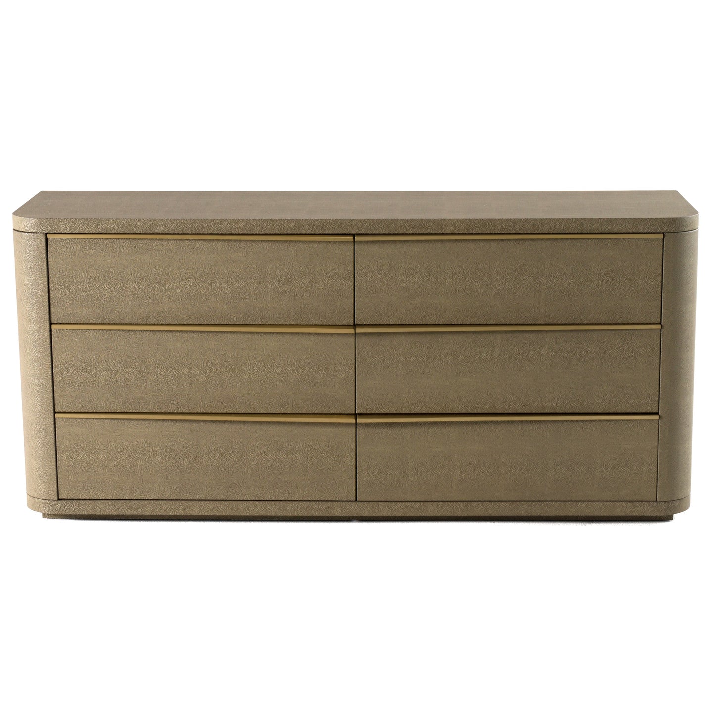 Modrest Lois Modern Beige Shagreen Brass Dresser