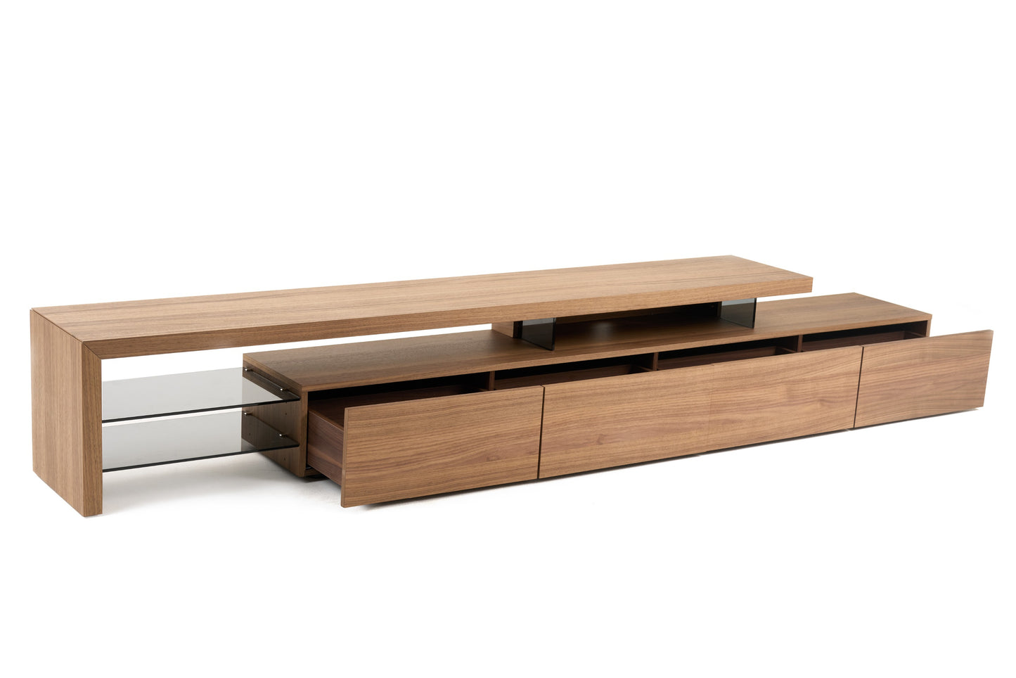 Modrest Loreta Modern Walnut TV Stand