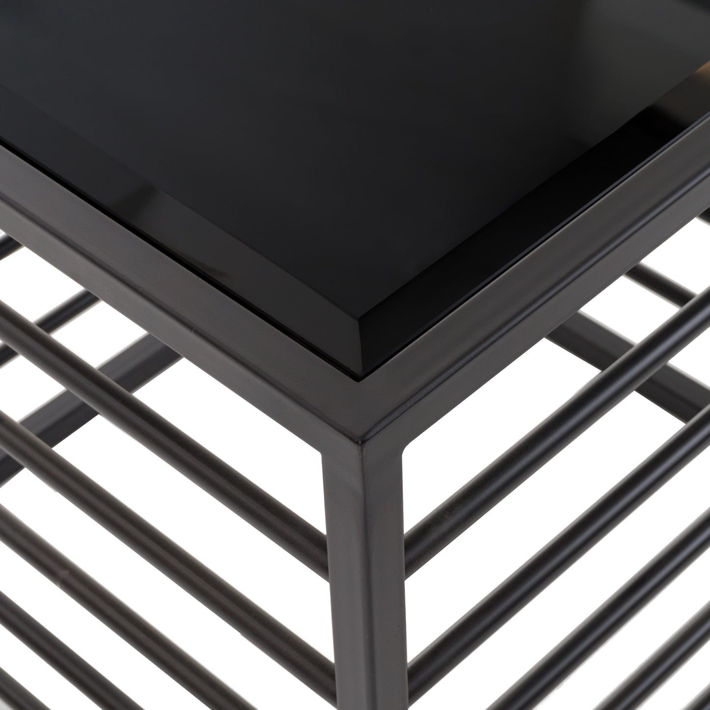 Modrest Malvo Modern Black Glass End Table