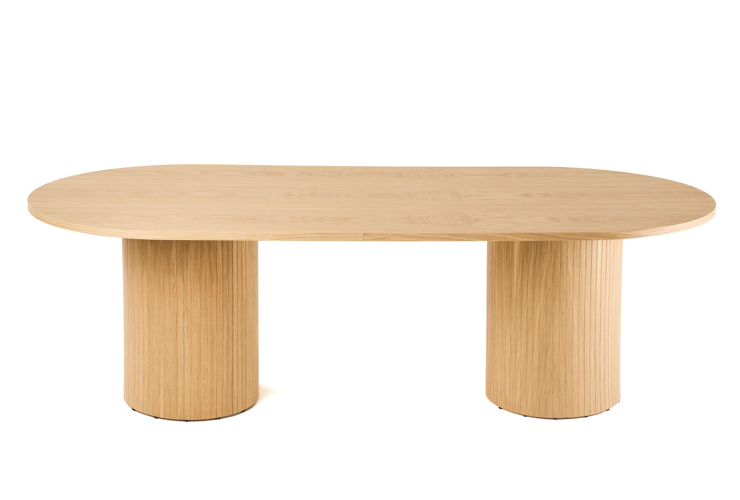 Modrest Miami Modern Natural Oak Oval Dining Table