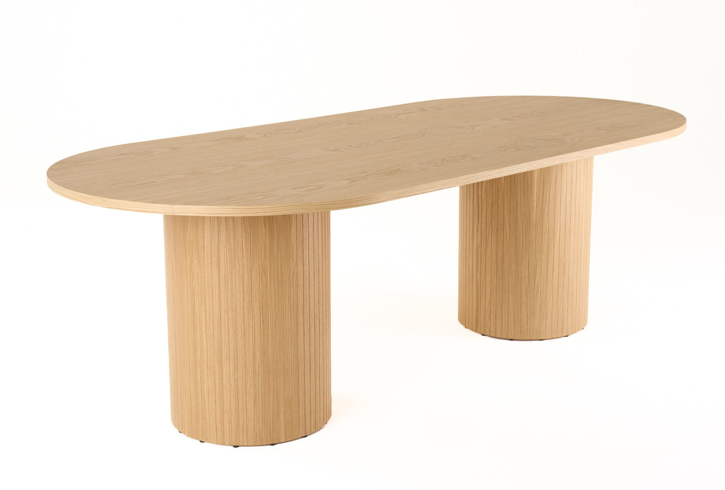 Modrest Miami Modern Natural Oak Oval Dining Table