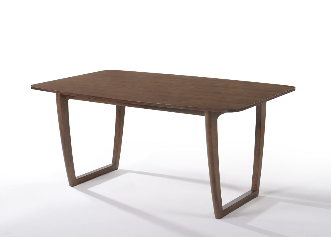 Modrest Jordan Modern Walnut and Grey Dining Set