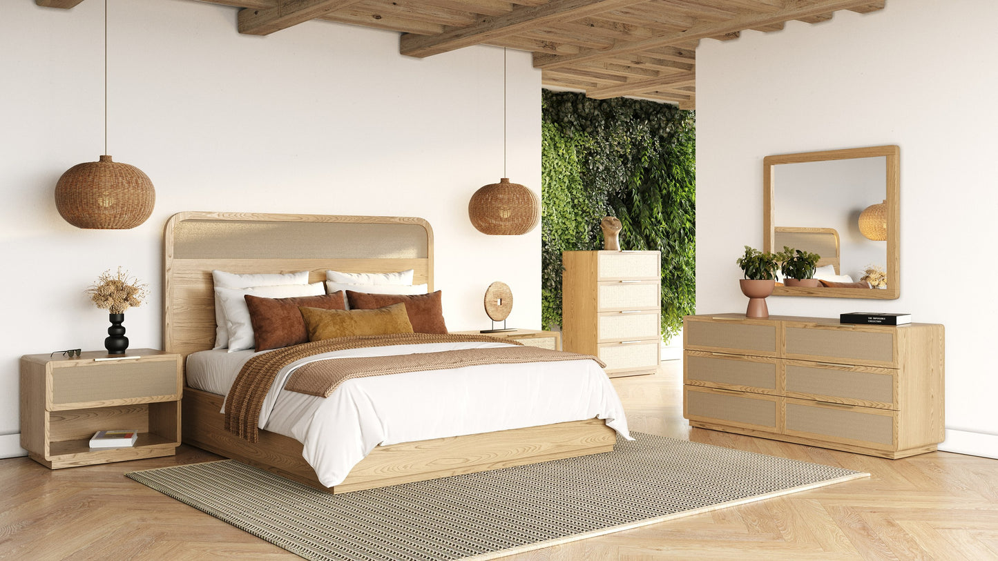 Modrest Gavin Modern Natural Ash Rattan Chest
