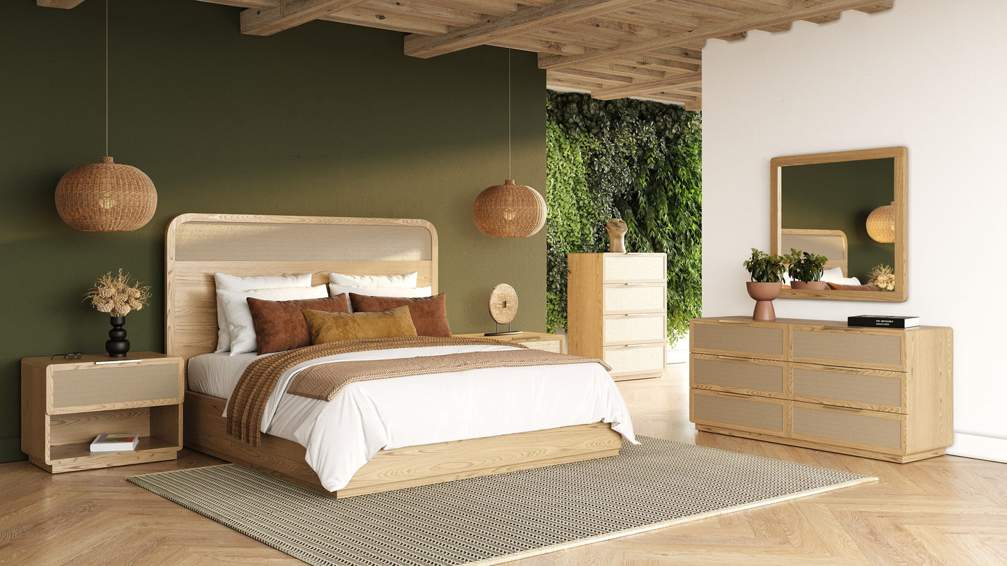 Modrest Gavin Modern Natural Ash Rattan Chest