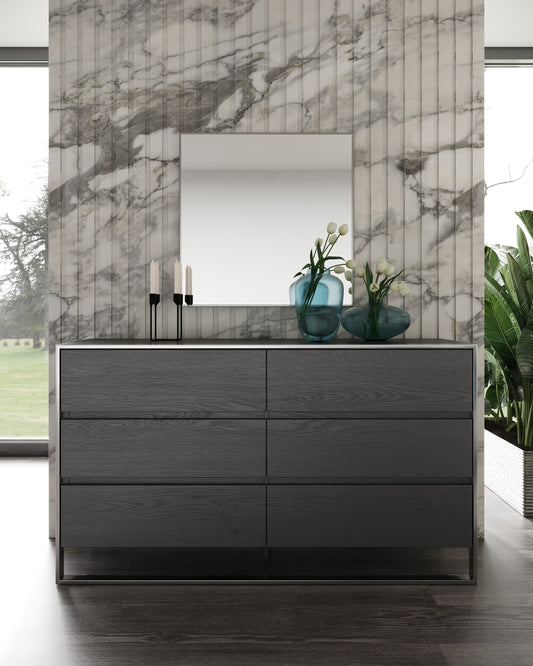 Modrest Jolene Modern Grey Mirror