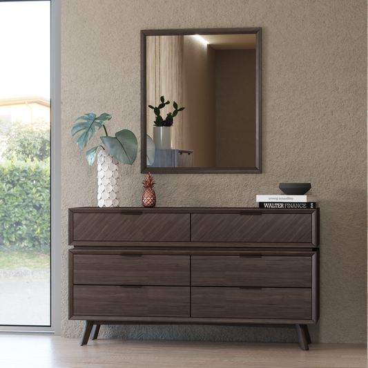 Modrest Roger Mid-century Acacia Mirror