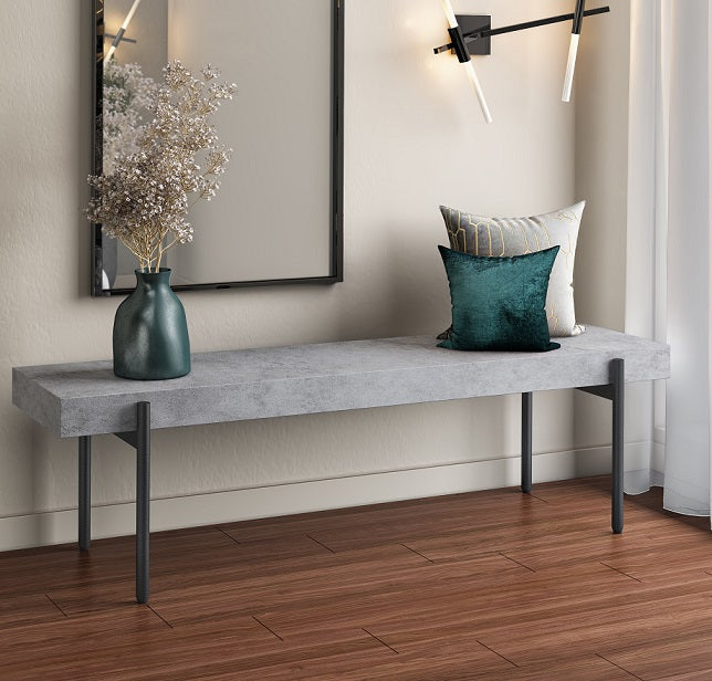 Modrest Timlin Modern Concrete and Metal Bench