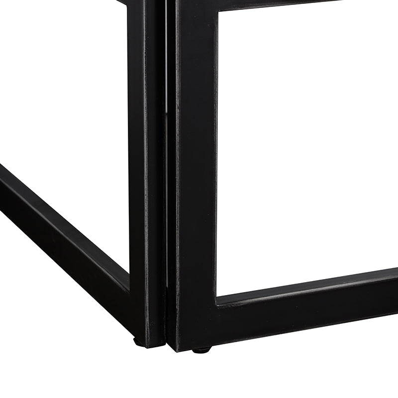Modrest Grimaldi Modern Concrete and Black Metal Shelf