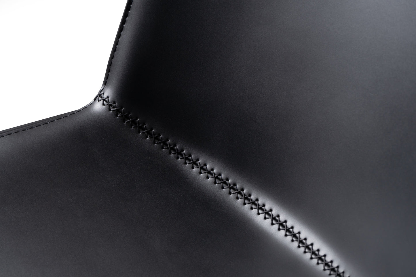 Modrest Murray Modern Black Vegan Leather Dining Chair