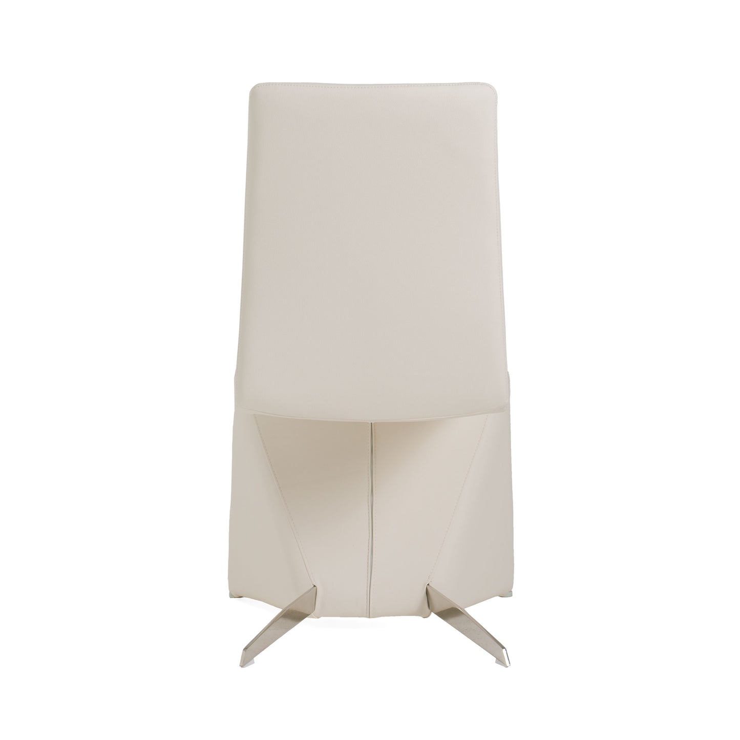 Nisse Contemporary White Leatherette Dining Chair