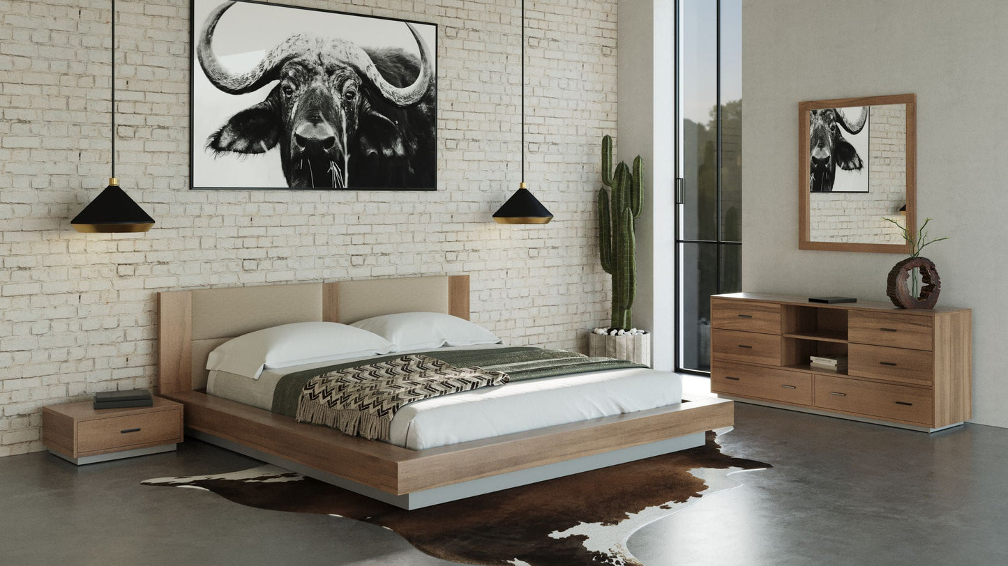 Nova Domus Fantasia Contemporary Walnut Mirror