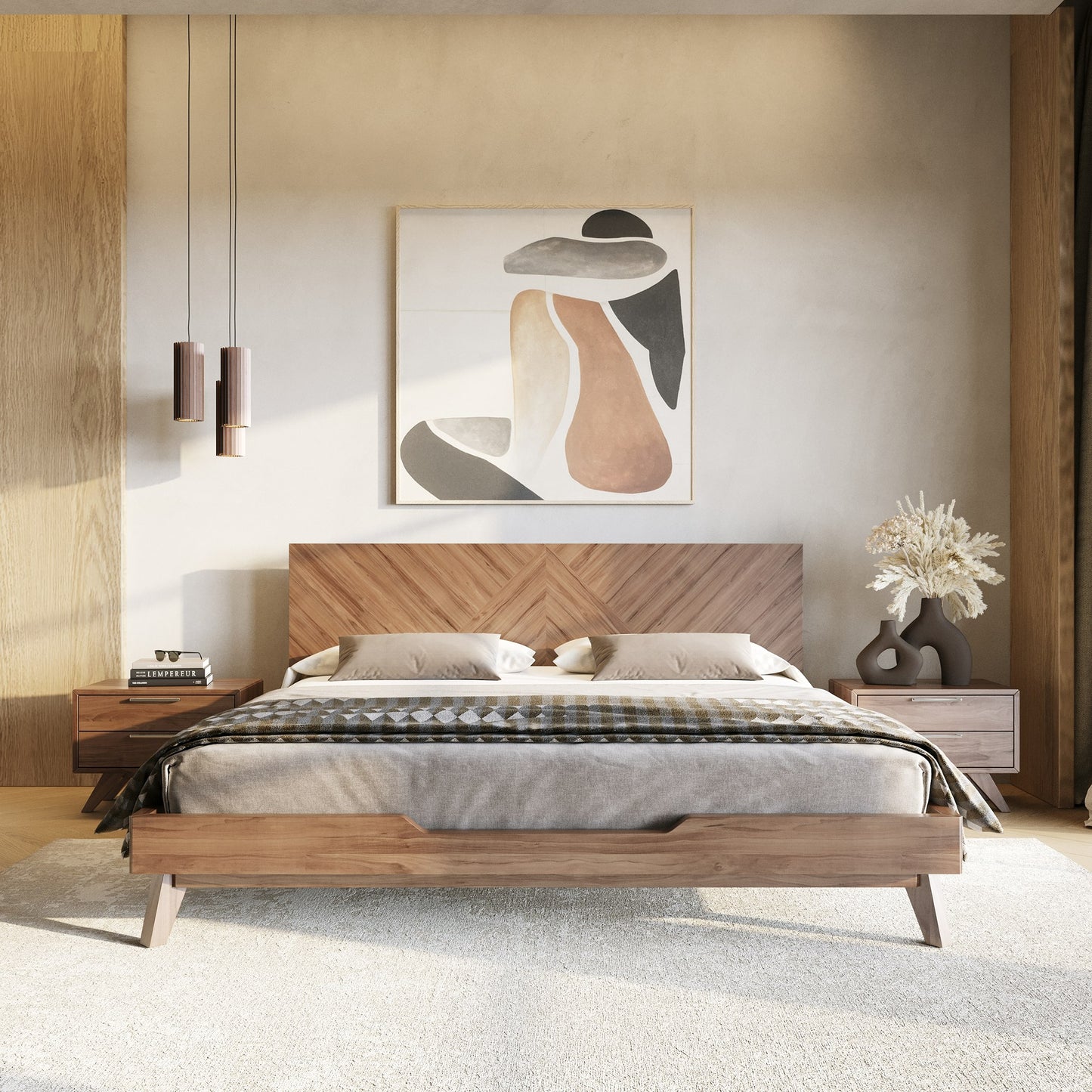 Nova Domus Soren Modern Walnut Bed