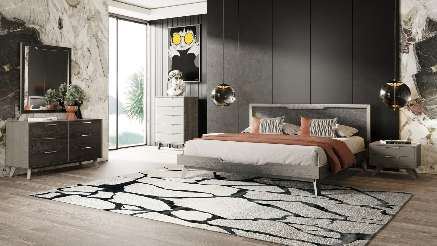 Nova Domus Soria Modern Grey Wash Mirror