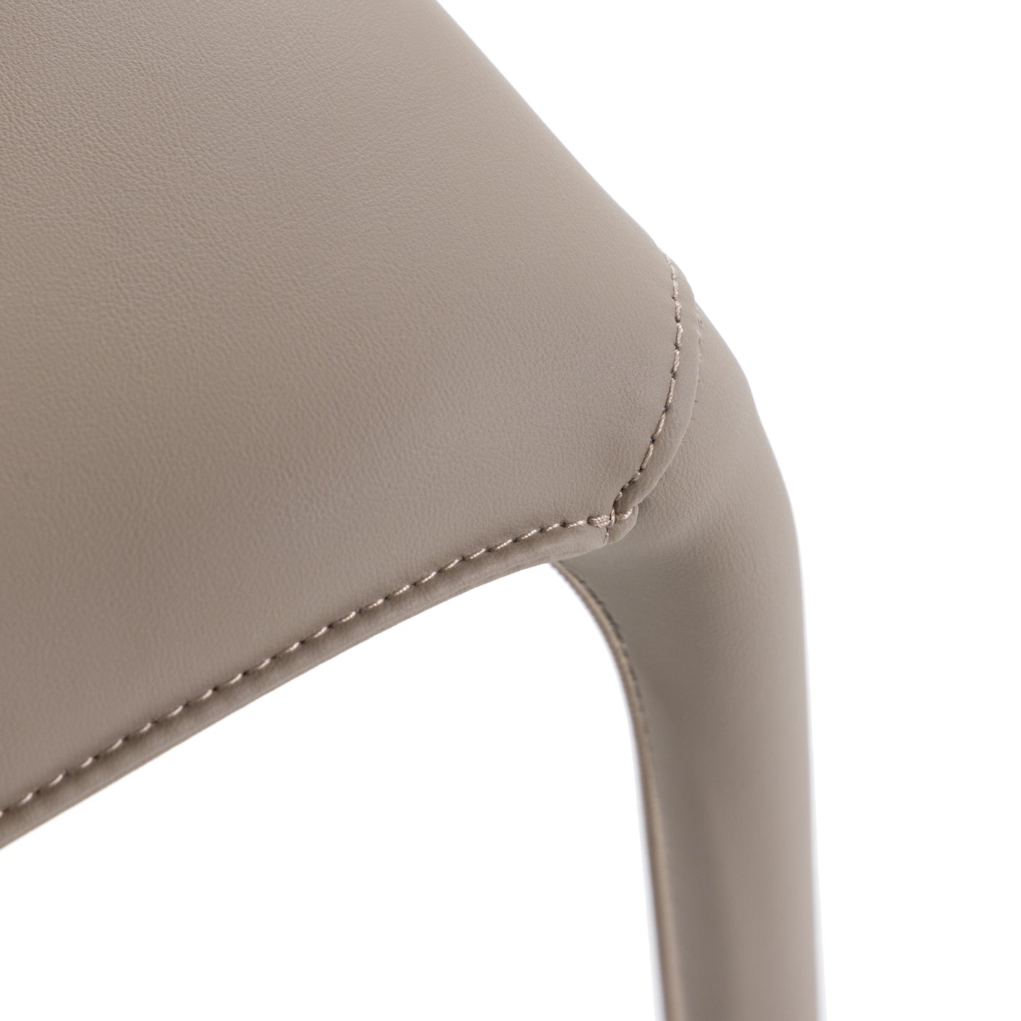 Modrest Odessa Modern Grey Vegan Leather Dining Chair