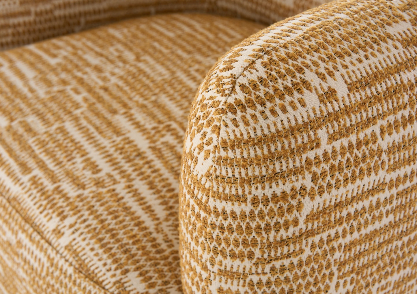 Divani Casa Optima Mid-Century Modern Orange Fabric Accent Chair