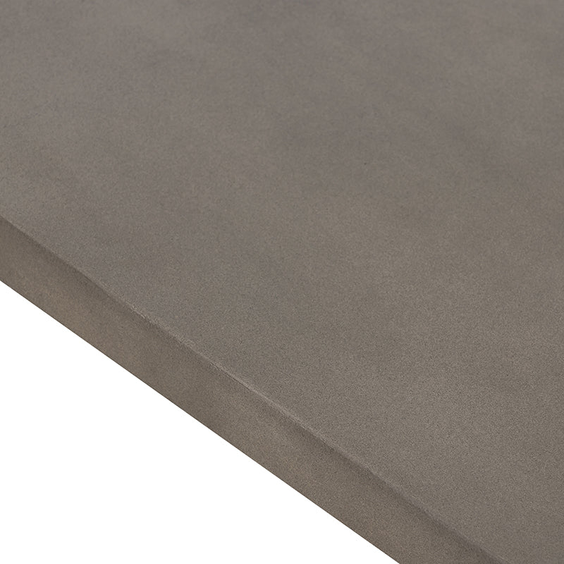Modrest Sharon Modern Concrete and Black Metal End Table
