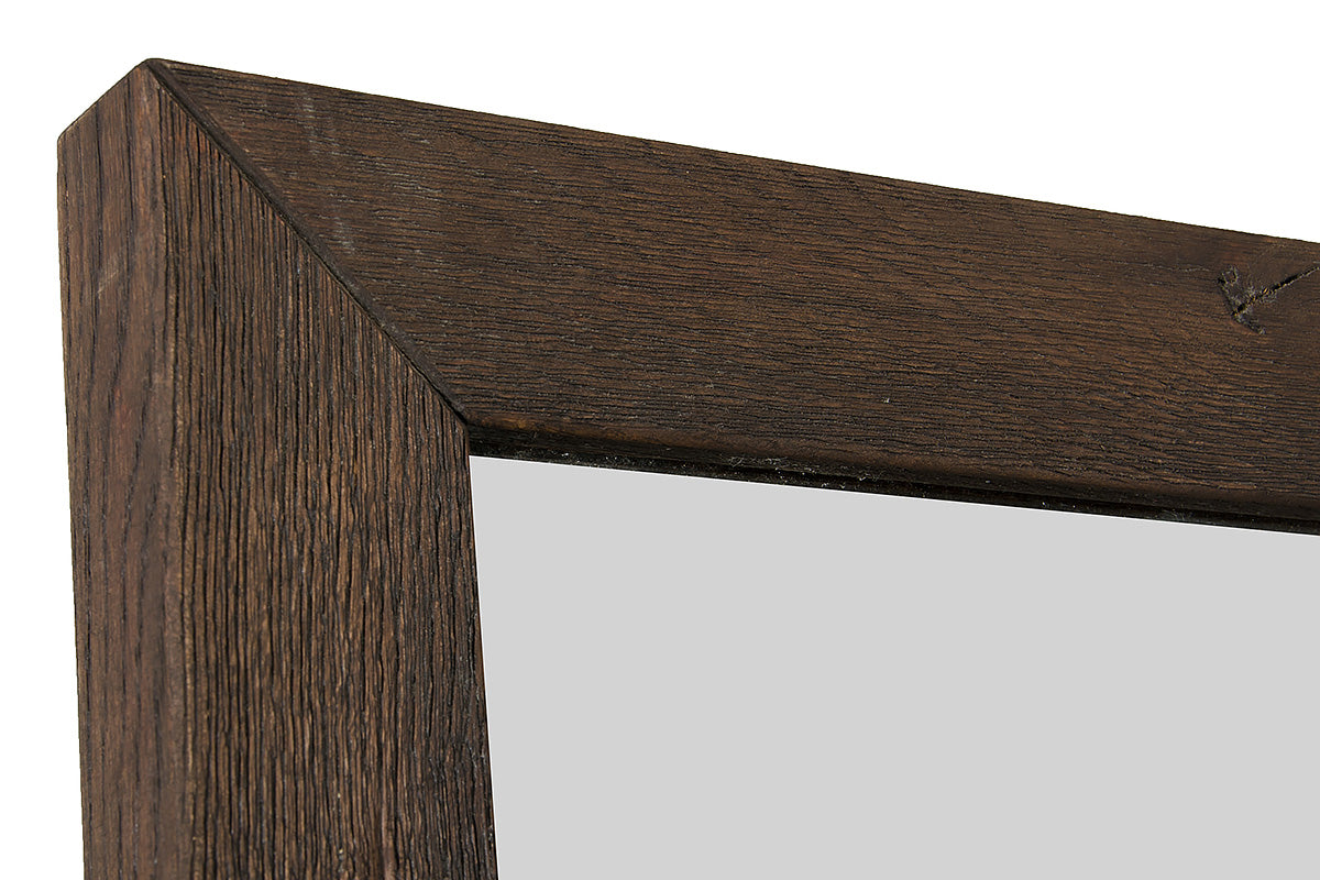 Modrest Wharton Modern Dark Aged Oak Mirror