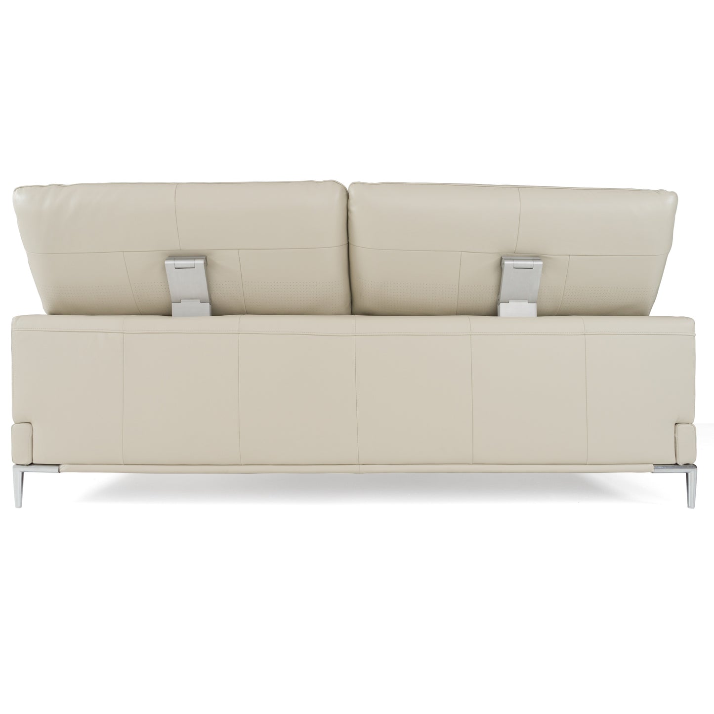 Modrest Pearson Modern Light Grey Leather Bed