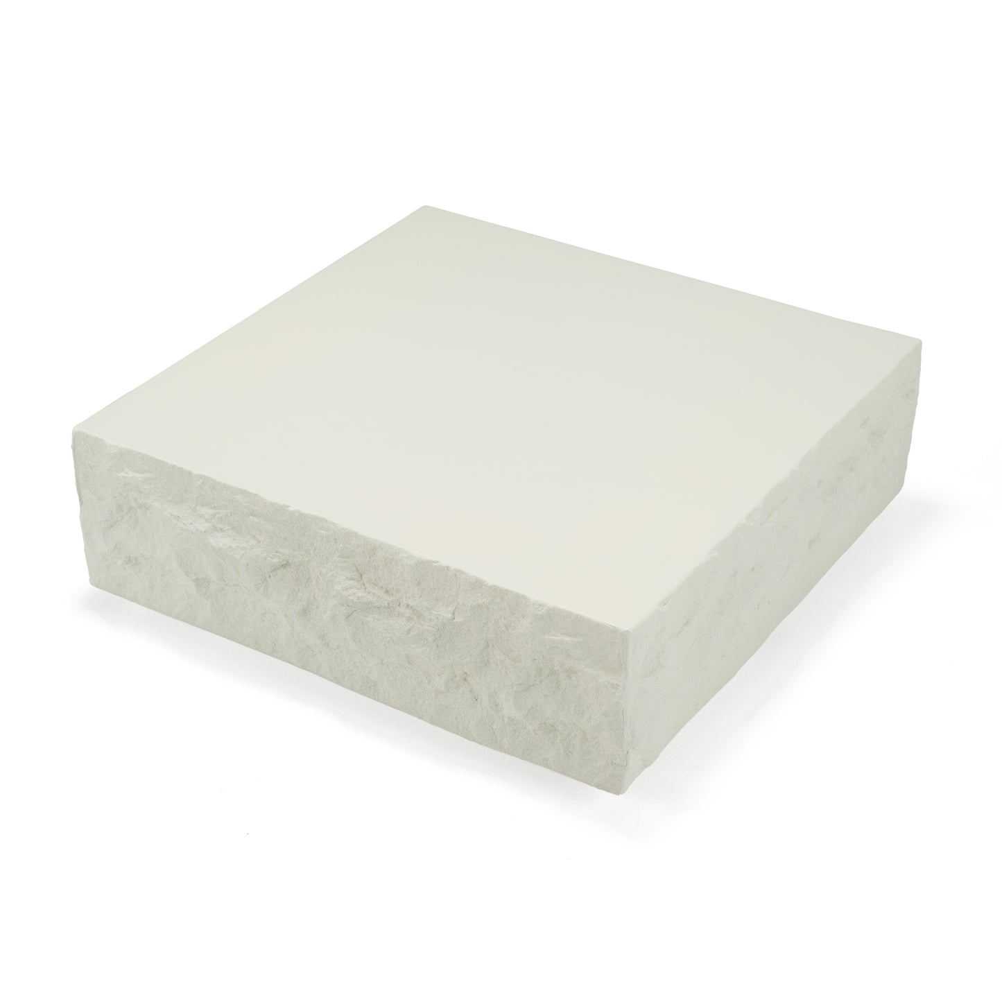 Modrest Quarry Modern Off-White Square Coffee Table