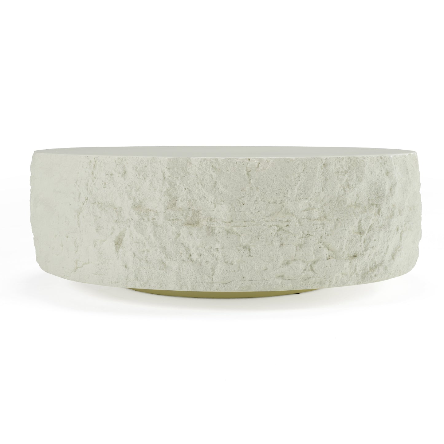 Modrest Quarry Modern Off-White Round Coffee Table