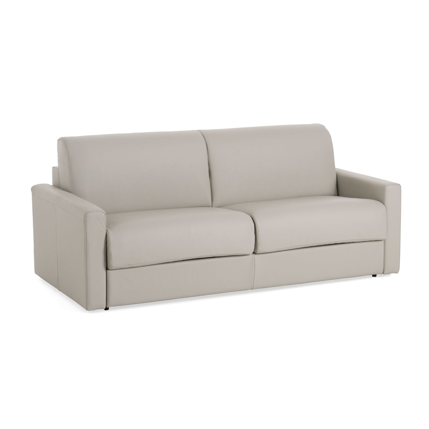 Lamod Italia Revers Italian Modern Grey Leather Queen Sofabed