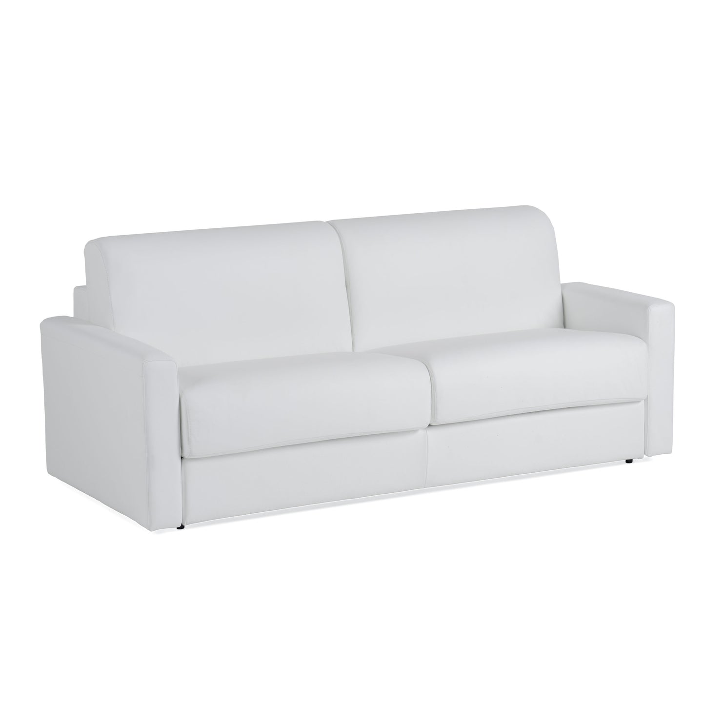 Lamod Italia Revers Italian Modern White Leather Queen Sofabed