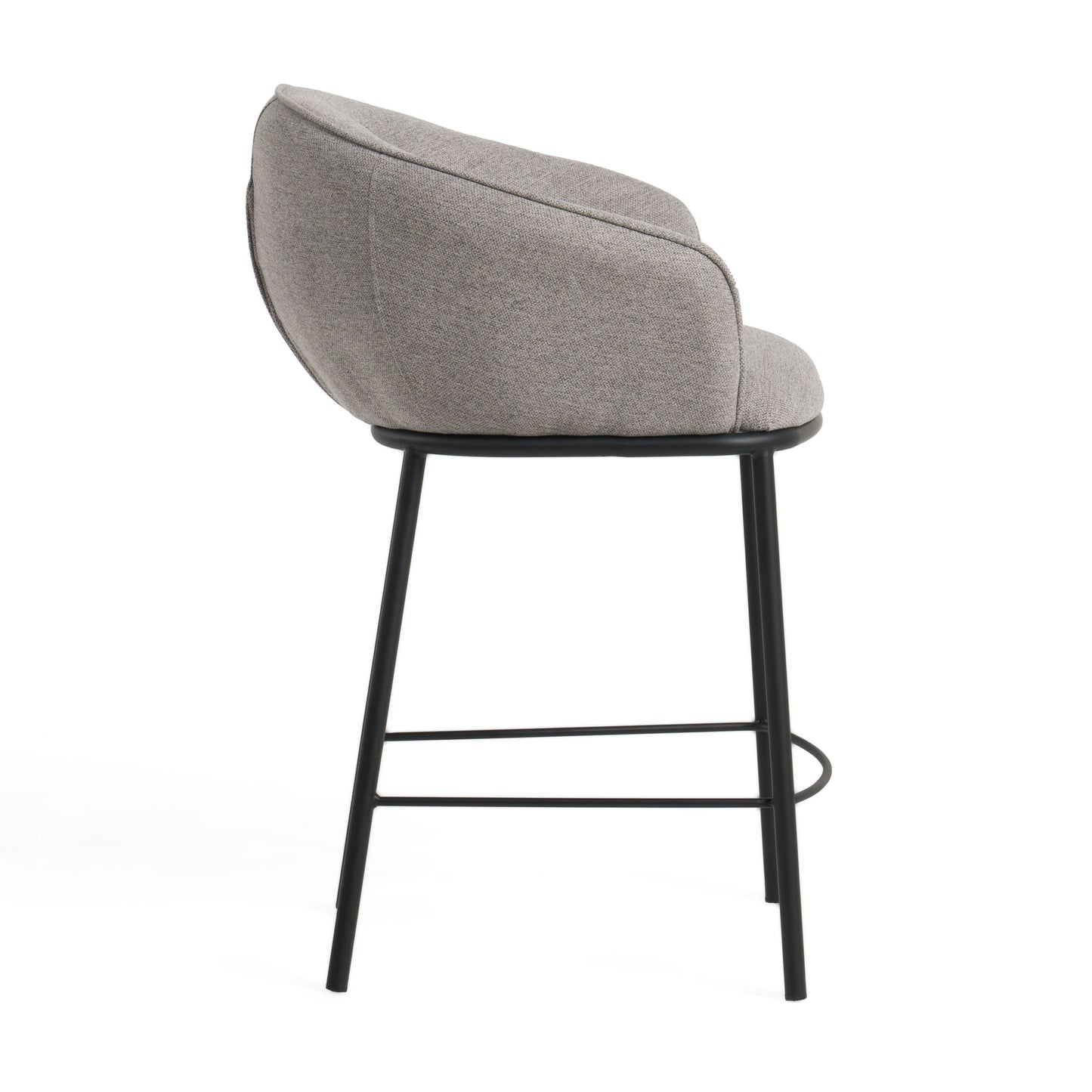Modrest Rumi Modern Grey Counter Stool