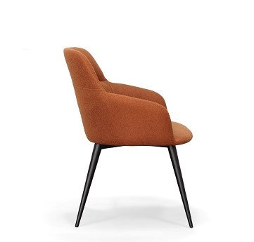 Modrest Scranton Modern Orange and Black Dining Chair