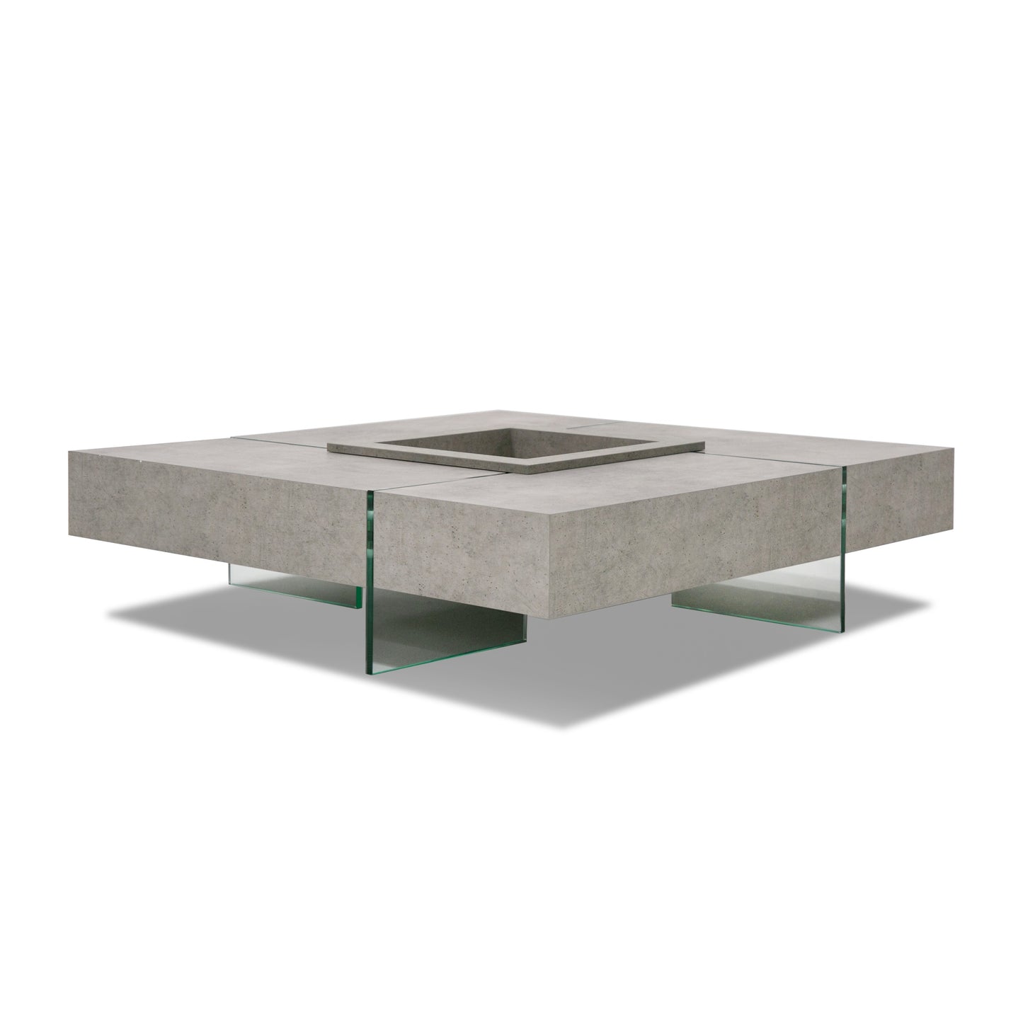 Modrest Shauna Modern Faux Concrete Floating Coffee Table
