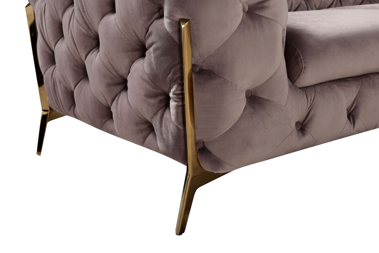 Divani Casa Sheila Transitional Black Fabric Sofa