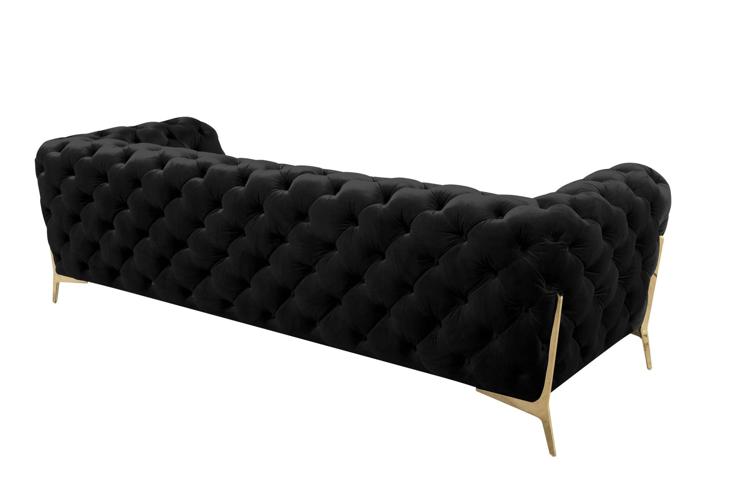 Divani Casa Sheila Transitional Black Fabric Sofa