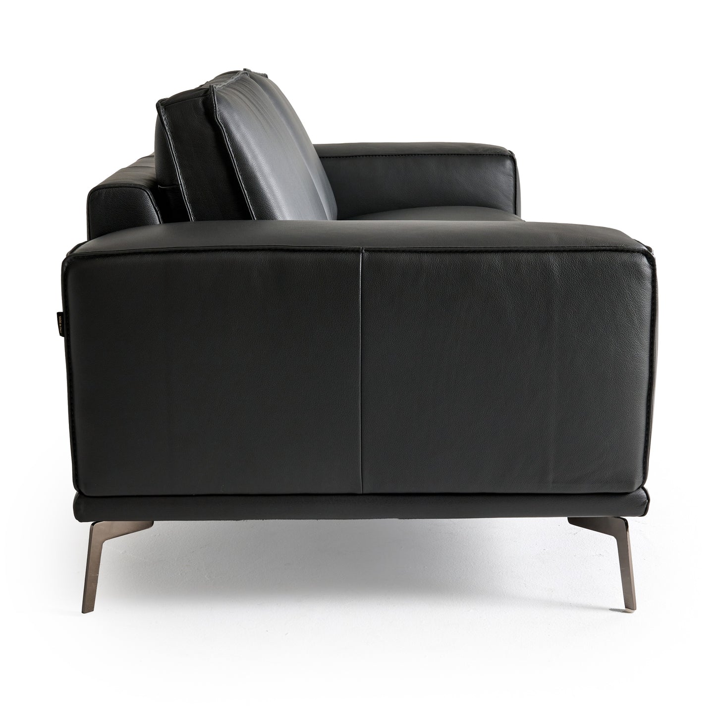 Lamod Italia Soho Italian Grey Nirvana Fume Leather Sofa