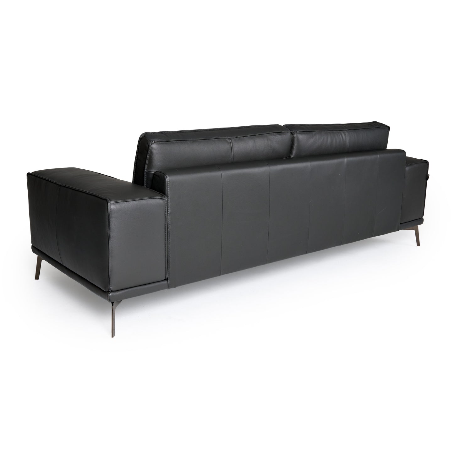Lamod Italia Soho Italian Grey Nirvana Fume Leather Sofa