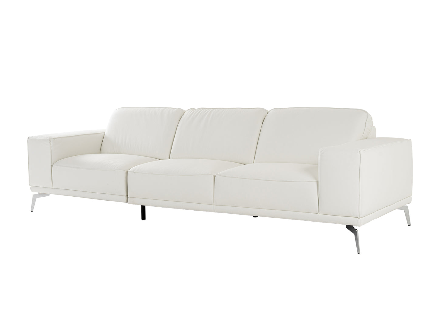 Lamod Italia Soho Italian White Leather Sofa