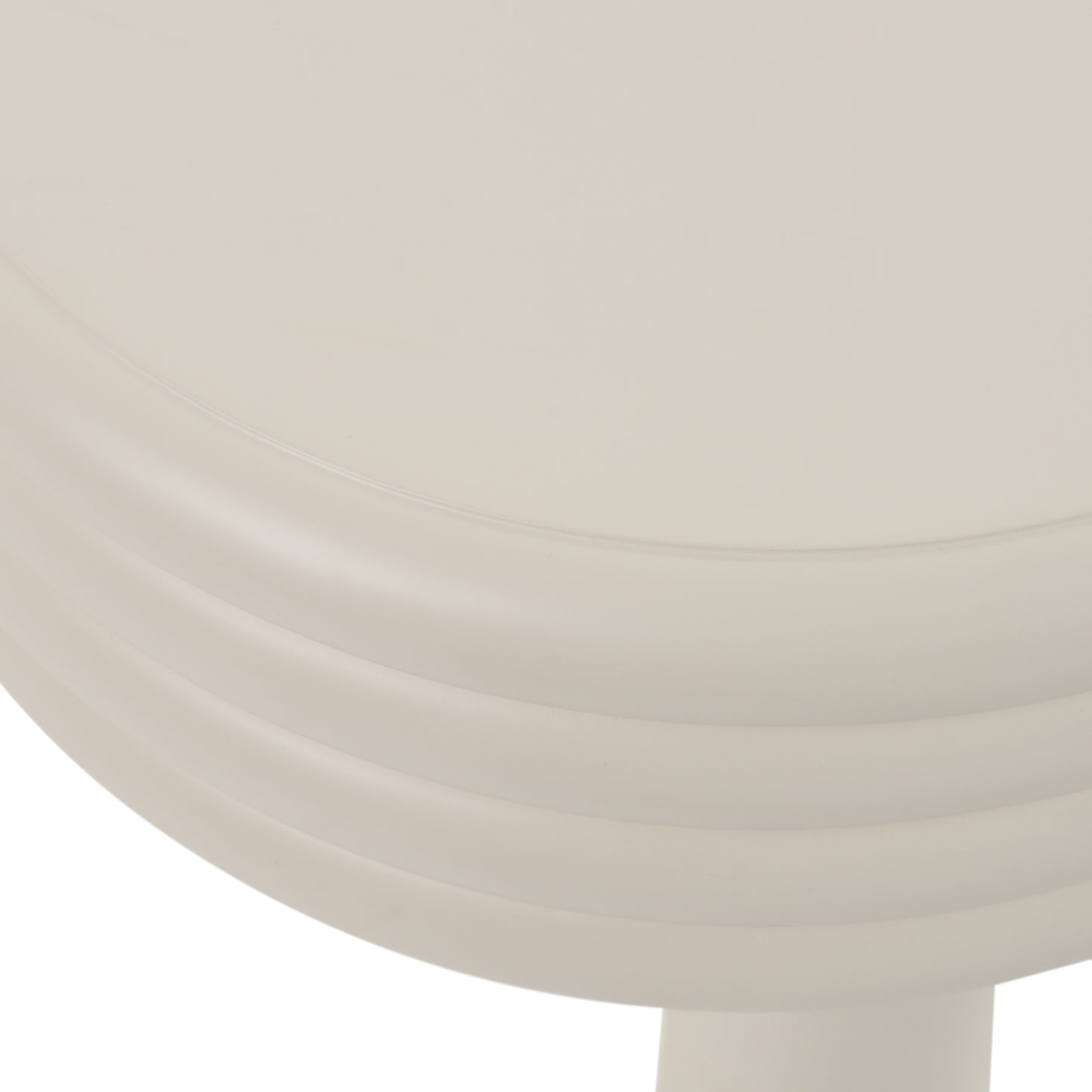 Modrest Townley Contemporary White Round End Table