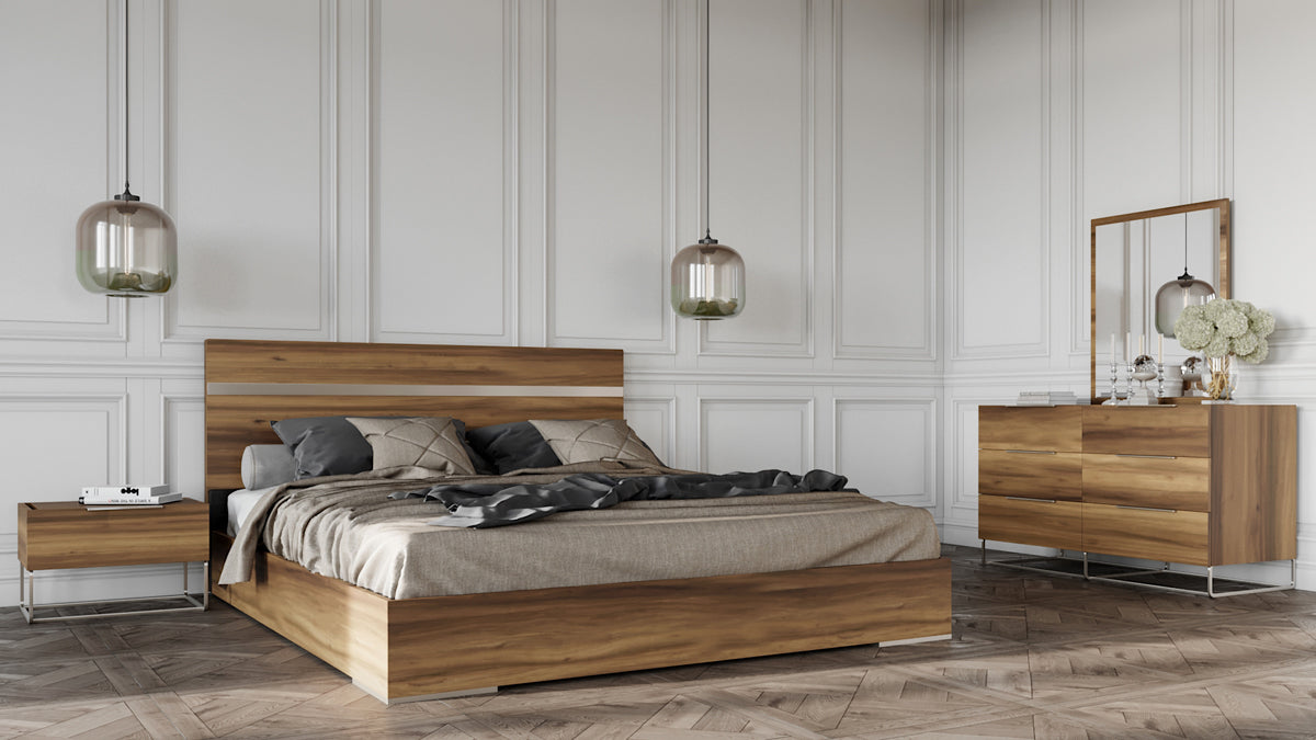Nova Domus Lorenzo Italian Modern Light Oak Mirror
