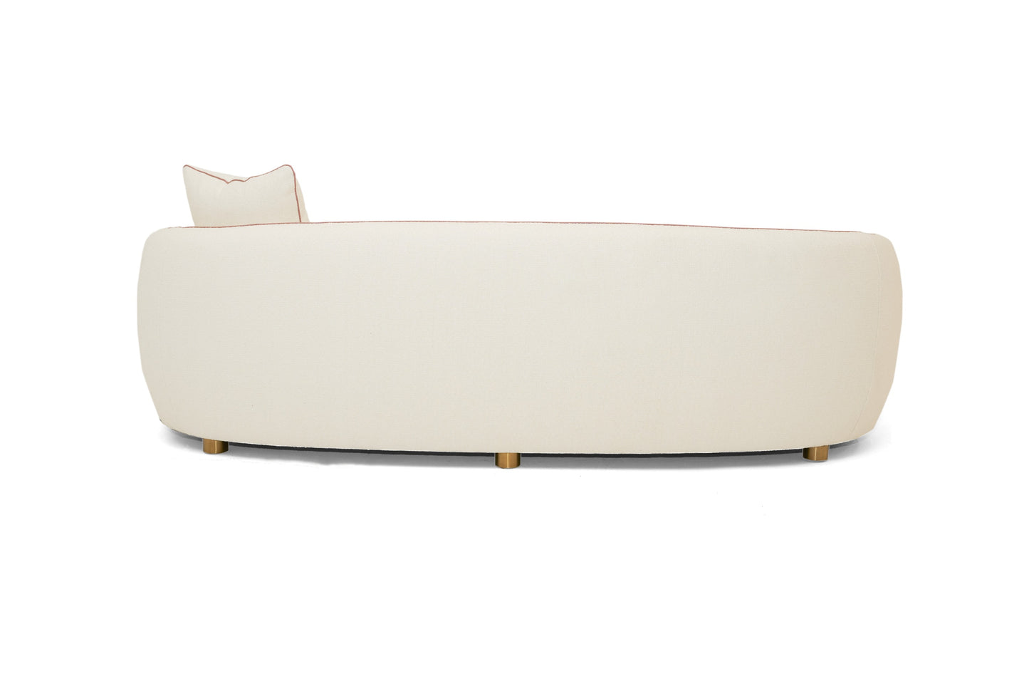 Modrest Winfree Modern Off White Fabric 3-Seater Sofa