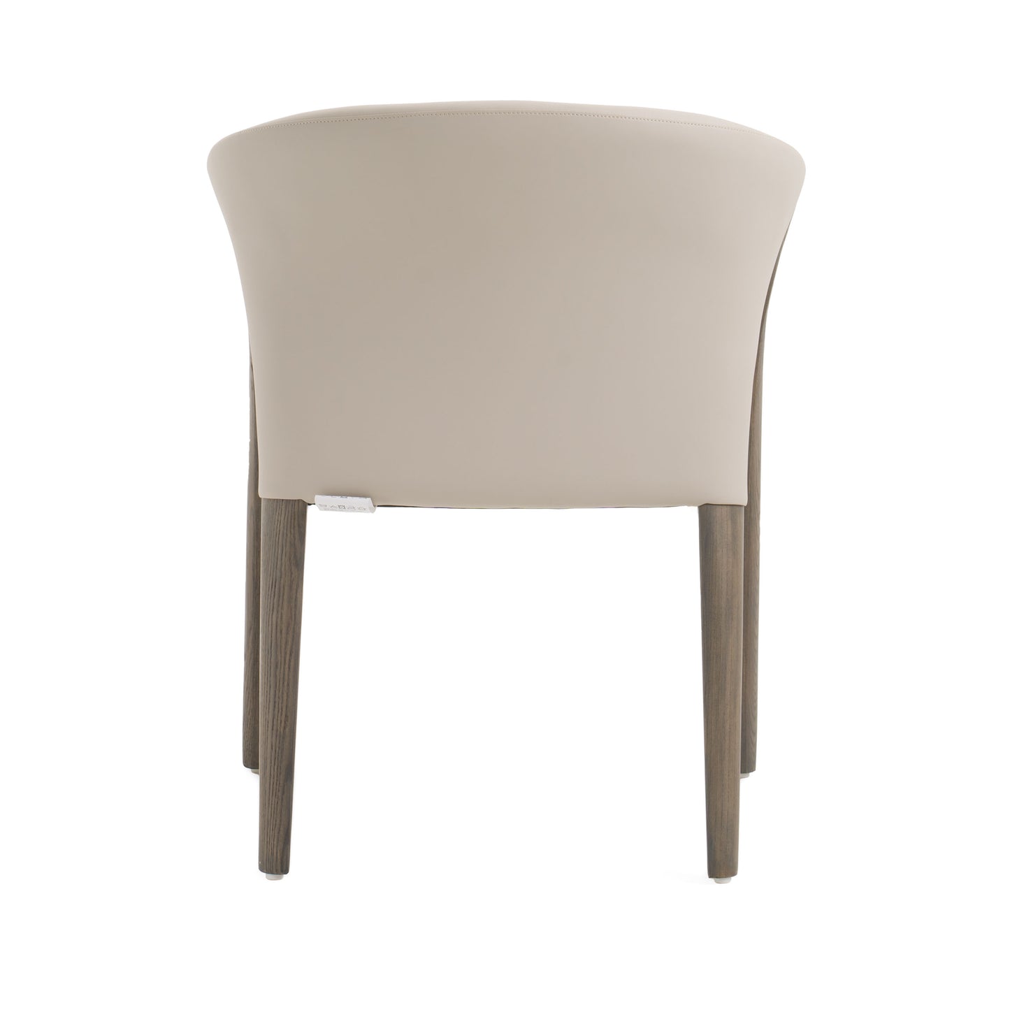 Modrest Wynetta Mid-Century Modern Grey Vegan Leather Grey Ash Dining Chair