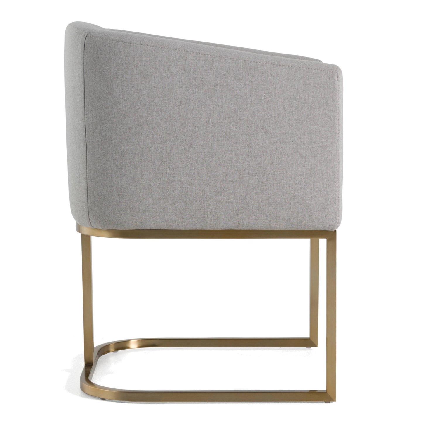 Modrest Yukon Modern Light Grey Fabric Dining Chair