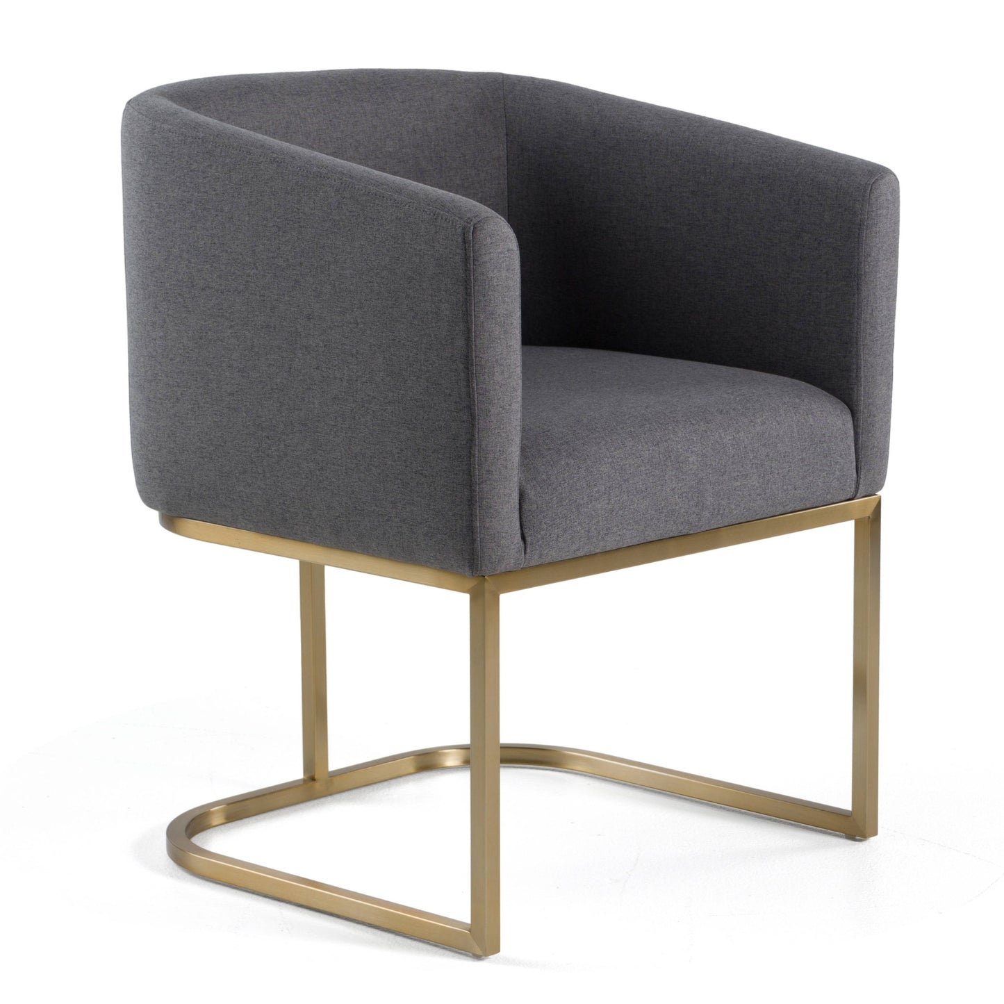 Modrest Yukon Modern Dark Grey Fabric Dining Chair