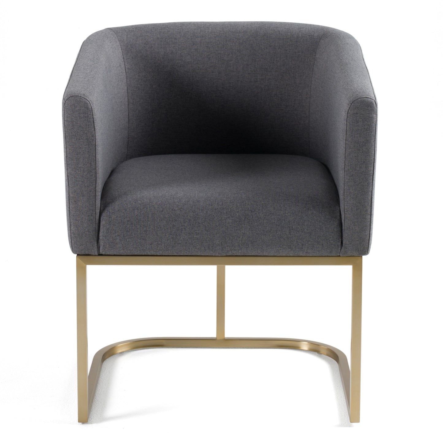 Modrest Yukon Modern Dark Grey Fabric Dining Chair